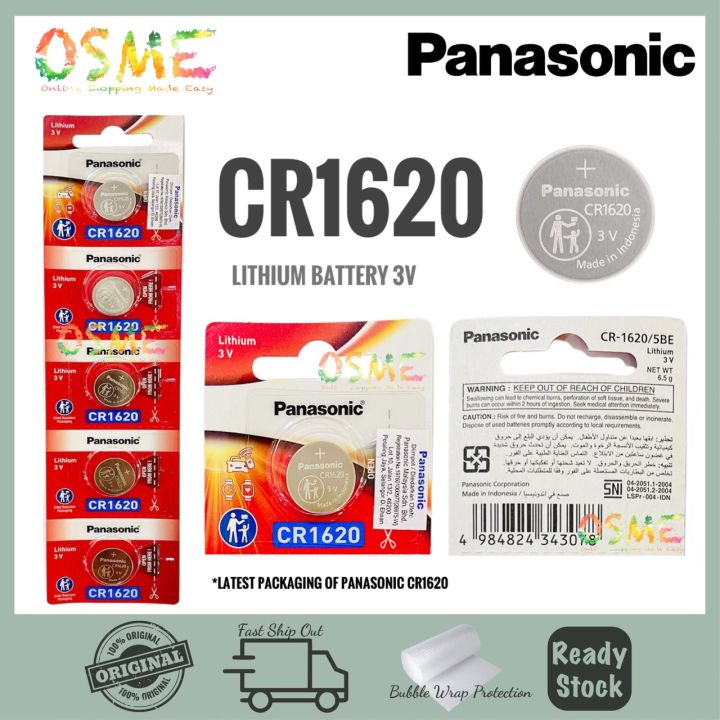 Panasonic CR1620 Battery Lithium 3V Bateri Original | Lazada