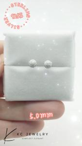 KC Jewelry S925 Silver - Shining Ball Stud Earrings