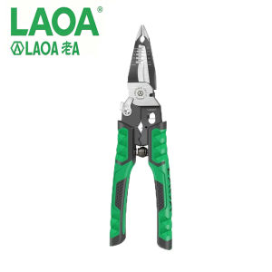 LAOA | LAOA 9 In 1 Needle Nose Electrician Pliers Multi Function Wire Stripper Cable Cutter Terminal Wiring Maintenance Hand Tool