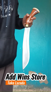 Golok Kebun Tebas Baja Per Serbaguna Kukri Mala Ukir Ukuran Besar Golsem Kukri