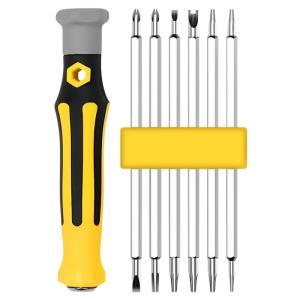 Multifunctional Precision Handheld Maintenance Tool Home 12 In 1 Screwdriver Set Magnetic Bit Cross Flat Shaped Screwdriver Head
