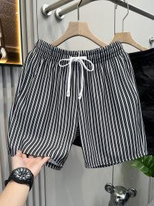 กางเกงขาสั้นชายทรงหลวมสบาย ๆ ทรงตรง ผ้าโพลีเอสเตอร์ ระบายอากาศได้ดี ทรงหลวม ทรงสี่เหลี่ยม ทรงชายหาด ทรงลำลอง ทรงสปอร์ต