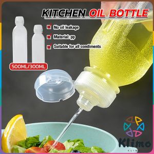 KLIMO Kitchen Oil Bottle Condiment Squeeze Bottles Cooking Baking Ketchup Mustard Hot Sauces Olive BBQ Tools