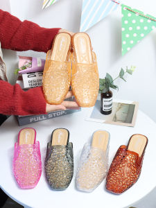 Fashion Sandals Womens Outer Non-Slip Comfortable Crystal Slippers Summer Wedge Casual Pump Womens Slippers