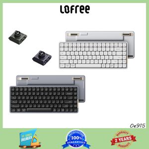 Lofree การไหลของ OE919 100คีย์โหมดคู่คีย์บอร์ดแบบกลไกโปรไฟล์ต่ำอลูมิเนียม