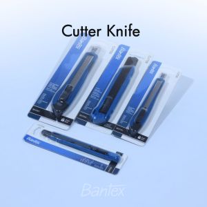 Bantex Cutter Besar Pisau Pemotong Kertas Baja SK5 AutoLock BD5301