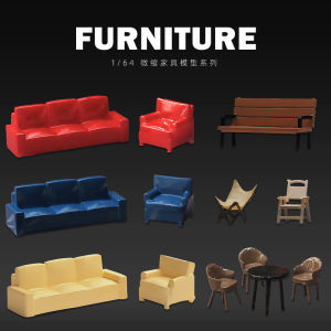 Miniature 1:64 Mini Table Chair Sofa Stool Living Room Micro Scene Model Sand Table Props Đồ Chơi Mô Hình Đồ Dùng Giải Trí