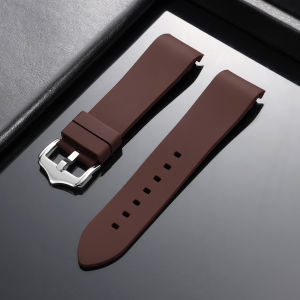 18mm 19mm 20mm 21mm 22mm 24mm Rubber Silicone Watch Strap Soft Curved End Watch Straps Universal Men Women Bracelet Wrist Belts