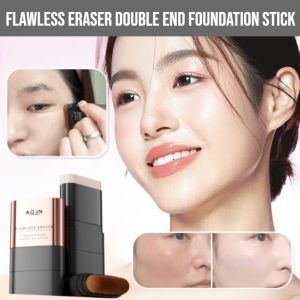 Flawless Eraser Double End Foundation Stick Long-Lasting Makeup Foundation Stick No-Cake Natural Brightening Skin