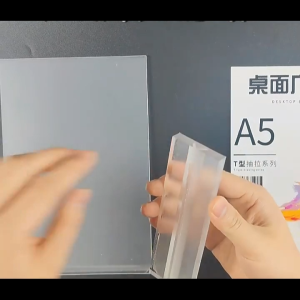A4 A5 A6 Size T-Shape Acrylic Stand Card Holder Display Stand