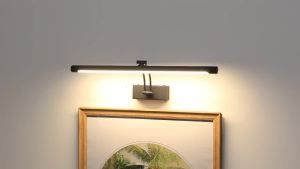 Modern Led Wall Lamp Black Silver Bathroom Mirror Light 80 100 cm Interior Wall Light AC85-265V Wall Mounted Long Picture Light