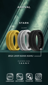 Emrys STARK Premium Ring Cincin Titanium Pria Wanita
