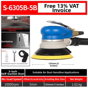 SMS | Pneumatic Dust Collection Metal Polishing Grinder 5 Inch