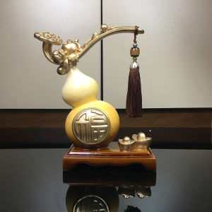 New Chinese Style Gourd Decoration Living Room High End TV Cabinet Entrance Desktop Gifts for Office Wine Cabinet Decoration Moving in