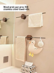 304 Stainless Steel Towel Rack Creative Towel Rack 30/40/50/60Cm Adjustable Length Durable Rustproof Simple Towel Bar Holder