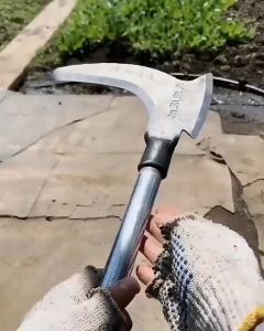 BenMaxx 2-in-1 Sickle High Manganese Steel Double Head Scythe Multifunctional Double Chopping Sickle Gardening Tool