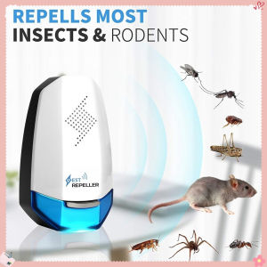 TH Beauty Salon อัพเกรดใหม่  เครื่องไล่หนู ไล่แมลงอัลตราโซนิกรอบทิศทาง ไล่หนู ปกป้องสุขภาพของครอบครัว เครื่องไล่ยุง ที่ไล่หนูไฟฟ้า
