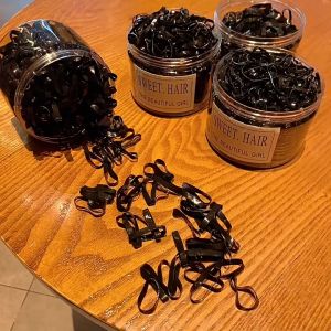 Set 200-500 Sợi Dây Thun Cột Tóc Co Giãn Dùng Một Lần Cho nữ