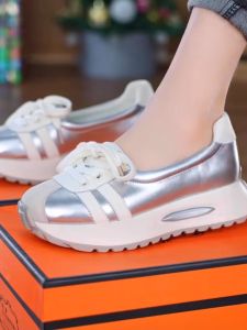 Summer 2025 Casual Fashion Cross-Band Color Block Soft Bottom Real Leather Mules Womens Flats Comfortable Retro Mom Loafers