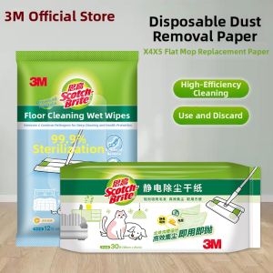 3M | Static Dust Removal Dry Cloths Floor Cleaning Wipes Disposable Mop Refill Sheets