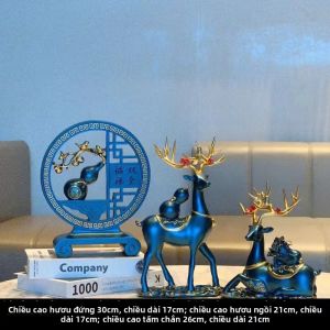 Tượng Hươu Trang Trí Thu Hút Thịnh Vượng cho Nhà & Quà Tân Gia