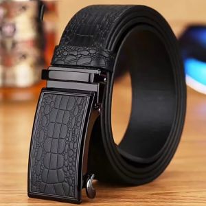 Thắt lưng nam da bò nguyên chất mặt khóa tự động hợp kim cao cấp