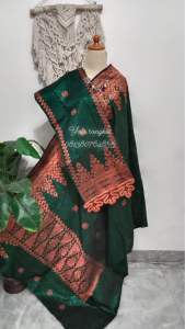 Songket silungkang ijo botol tembaga kristal gliter