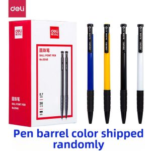 deli | Press-Function Blue and Black Ballpoint Pen