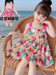 Váy Trẻ Em Bohemian Váy Đi Biển Cho Bé Gái Váy Mùa Hè Váy Cotton Mềm Mại Váy Ngắn Cho Bé Gái Từ 9 Tháng Đến 14 Tuổi