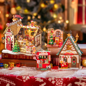 Rolife | Christmas House Miniature Wooden DIY Kit Birthday Gift for Girls