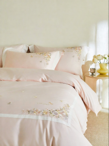 shui yang | Bộ Đồ Chăn Ga Gối Bằng Cotton Sợi Dài Chất Lượng Cao