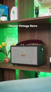 ROBOT Speaker Bluetooth RB80 Speaker Retro Bluetooth 5.3 Original - Garansi 1 Tahun