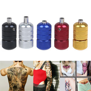 Warm Light Tattoo Knurled Grip Tube 35mm เครื่องสักอุปกรณ์สำหรับการกระจายสัก มือจับแบบล็อก ช่วยเหลือง อุณหภูมิ 35mm