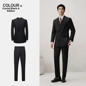 Business Wedding Suit Set Black