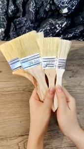 1/2/3/4 นิ้ว แปรงทาสี / แปรงทาสีไม้ / แปรงทาสีไม่ขุย / แปรงทาสีไนลอนคุณภาพสูง / แปรงสำหรับปรับปรุงบ้านสำหรับวานิช แป้ง และเจสโซ