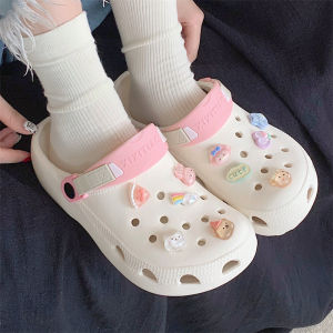 Thin Nurse Hole Shoes Womens Summer Outwear Online Celebrities Cute Cartoon Shoe Buckle Ins Vacation Beach Sandals