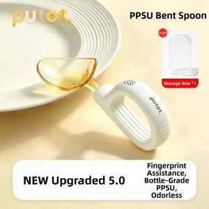PUTOT | Self-Feeding Training Baby Spoon and Fork PPSU