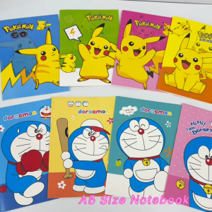 Doraemon A5 Notebook 4pcs RM7.99 Set Cute Kids School Exercise Book Buku Nota Murah Kanak Kanak 32 Pages 哆啦A梦笔记本