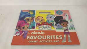 Nick Jr. Shimmer & Shine Giant Colouring Activity Pad features PAW Patrol Nella the Princess Favourites suitable for children ages 3-6