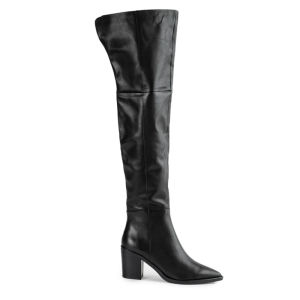 Tony Bianco | Pointed Toe Thick Heel Over-the-Knee Boots with Inside Zipper