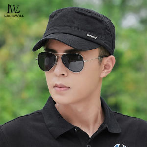 LouisWill หมวกเบสบอลของผู้ชายหมวกกันแดดปรับได้หมวกออกกำลังกายกลางแจ้งกีฬาหมวกบังแดดปักดีไซน์สันทนาการหมวกเบสบอลระบายอากาศหมวกแก๊ปโผล่แฟชั่นหมวกป้องกันแสงแดด