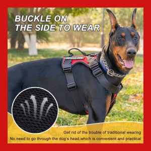 [Stock Ready] Dog Harness Proof Pet Magic Tape Durable Heavy Duty Comfortable Walking Leash 狗狗牵引绳 宠物胸背带