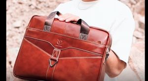 BULLCAPTAIN Mens Genuine Leather Briefcase Shoulder Bag 15 Inch Laptop Case Mens Briefcase Classic Office Business Handbag