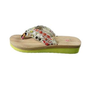 Handmade Bamboo Slice Slippers Comfortable Cool Fashionable Health Home Non-Painted Bamboo Slippers Cute Casual Flat Bottom