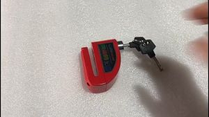 (พร้อมส่ง)ที่ล็อกรถมอไซ แกนล็อคใหญ่ 7 มม แบบมีเสียง 130 dB ที่ล็อคมอไซค์ มีเสียง กันน้ำ กุญแจ ล็อคดิส กุญแจล็อคมอไซ