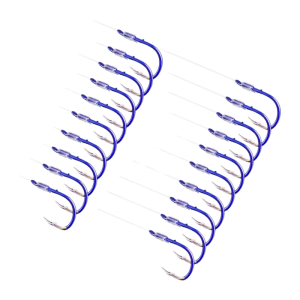 Double Hook Fish Hook Set with Leader Fishing Gear Kit Summer 2024 Online Exclusive Black Pit River Lake Reservoir Carp Hooks