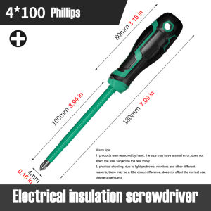 1 PCS Insulated Screwdriver Slotted Phillips Nut Driver Magnetic Screw Key Bits Electricians Professional Maintenance Hand Tool