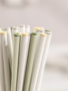 GreenHouse 5 Pairs ตะเกียบโลหะ ตะเกียบ ลายเรียบ มีหลายสี