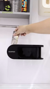 Khay Đựng Xà Phòng ECOMAC Có Ngăn Để Đồ Móc Treo Không Cần Khoan Đục EC26