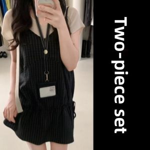 LIRUSHAN | Plaid Halter Dress Outfit for Women